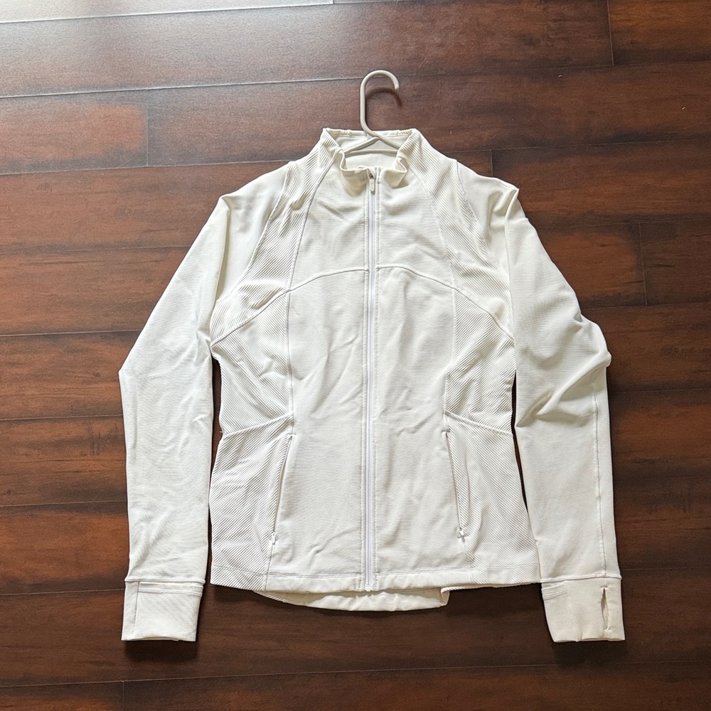 Lululemon White Zip-Up Jacket